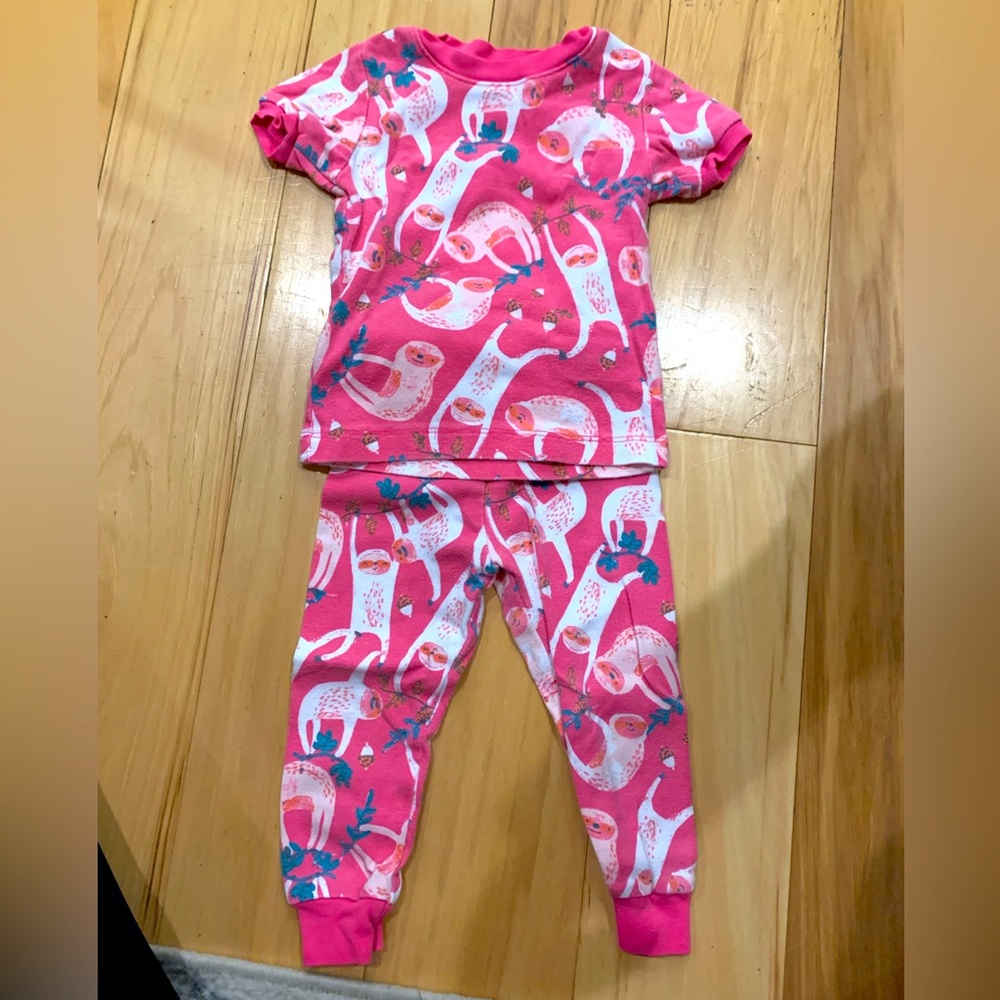 Sloth pajamas, 12 mo, spotted zebra brand
